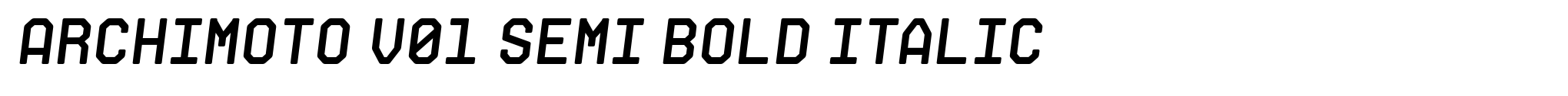 Archimoto V01 Semi Bold Italic image